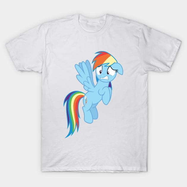 Wincing Rainbow Dash T-Shirt by CloudyGlow